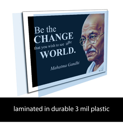 Mahatma Gandhi Inspirational Quote Poster - Young N Refined
