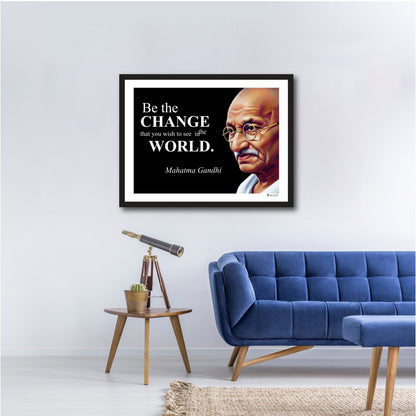 Mahatma Gandhi Inspirational Quote Poster - Young N Refined