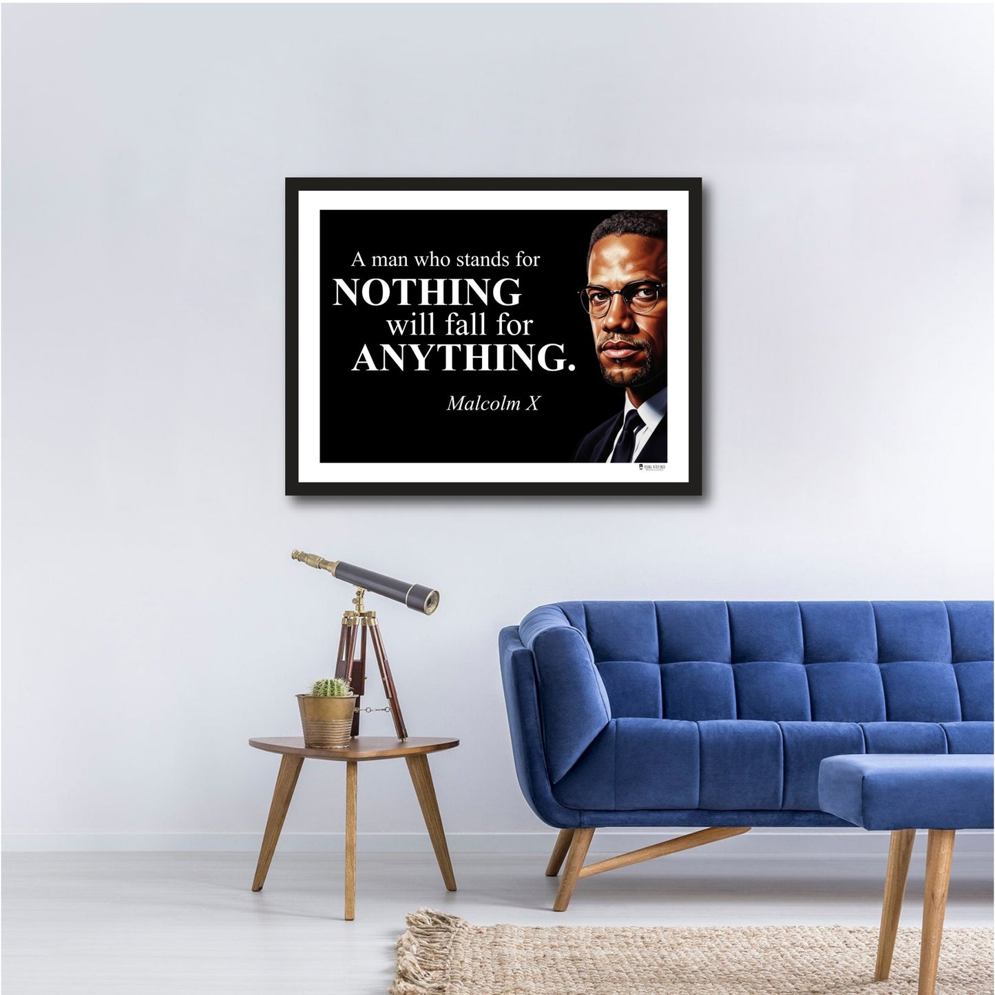 Malcolm X Inspirational Quote Poster - Young N Refined