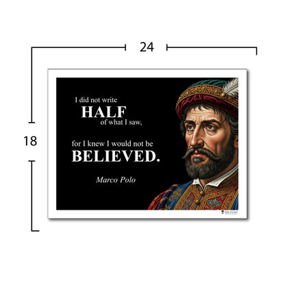 Marco Polo Inspirational Quote Wall Art