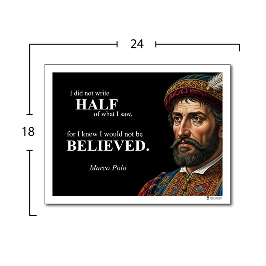 Marco Polo Inspirational Quote Wall Art