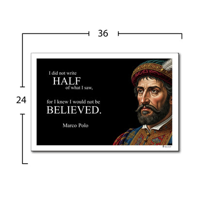 Marco Polo Inspirational Quote Wall Art
