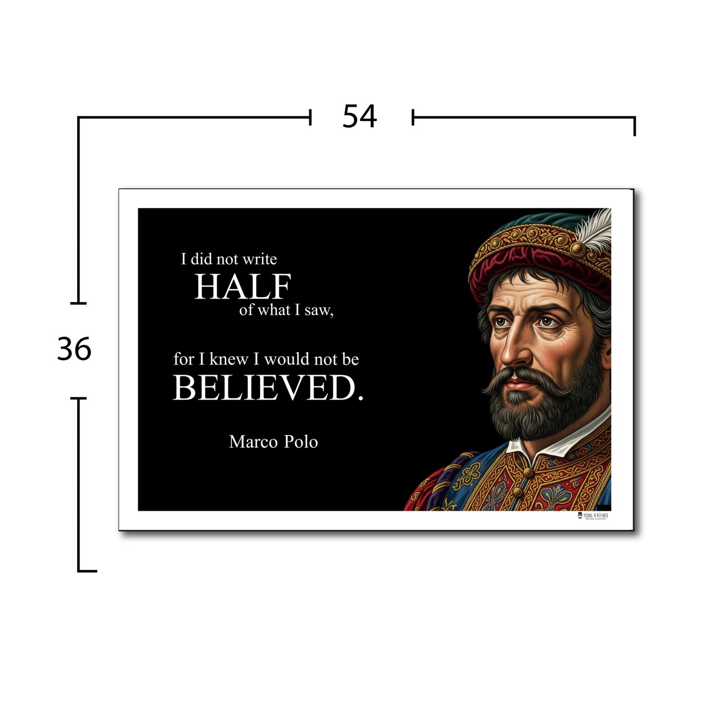 Marco Polo Inspirational Quote Wall Art
