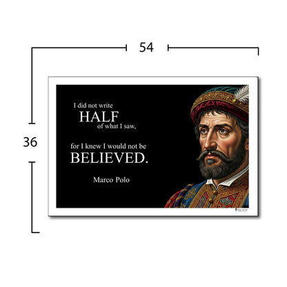 Marco Polo Inspirational Quote Wall Art