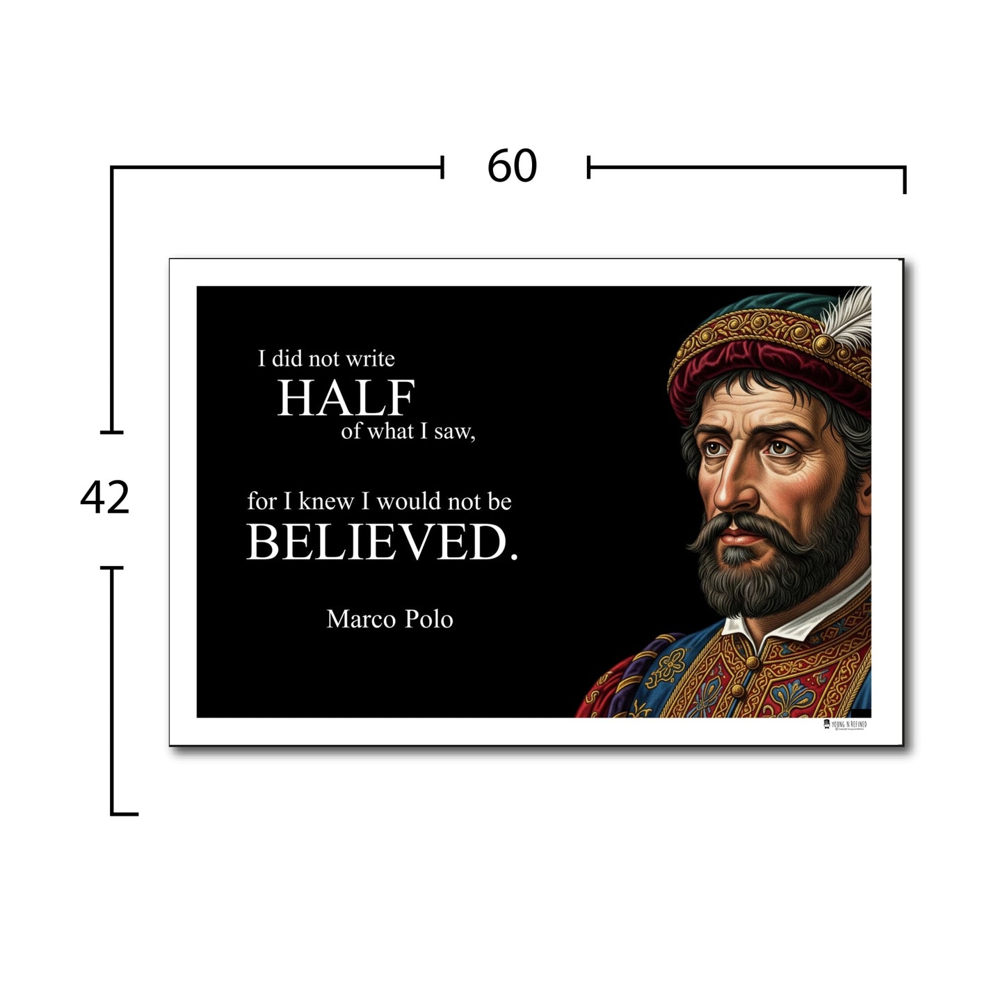 Marco Polo Inspirational Quote Wall Art