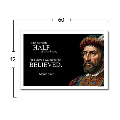 Marco Polo Inspirational Quote Wall Art