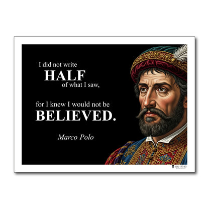 Marco Polo Inspirational Quote Wall Art