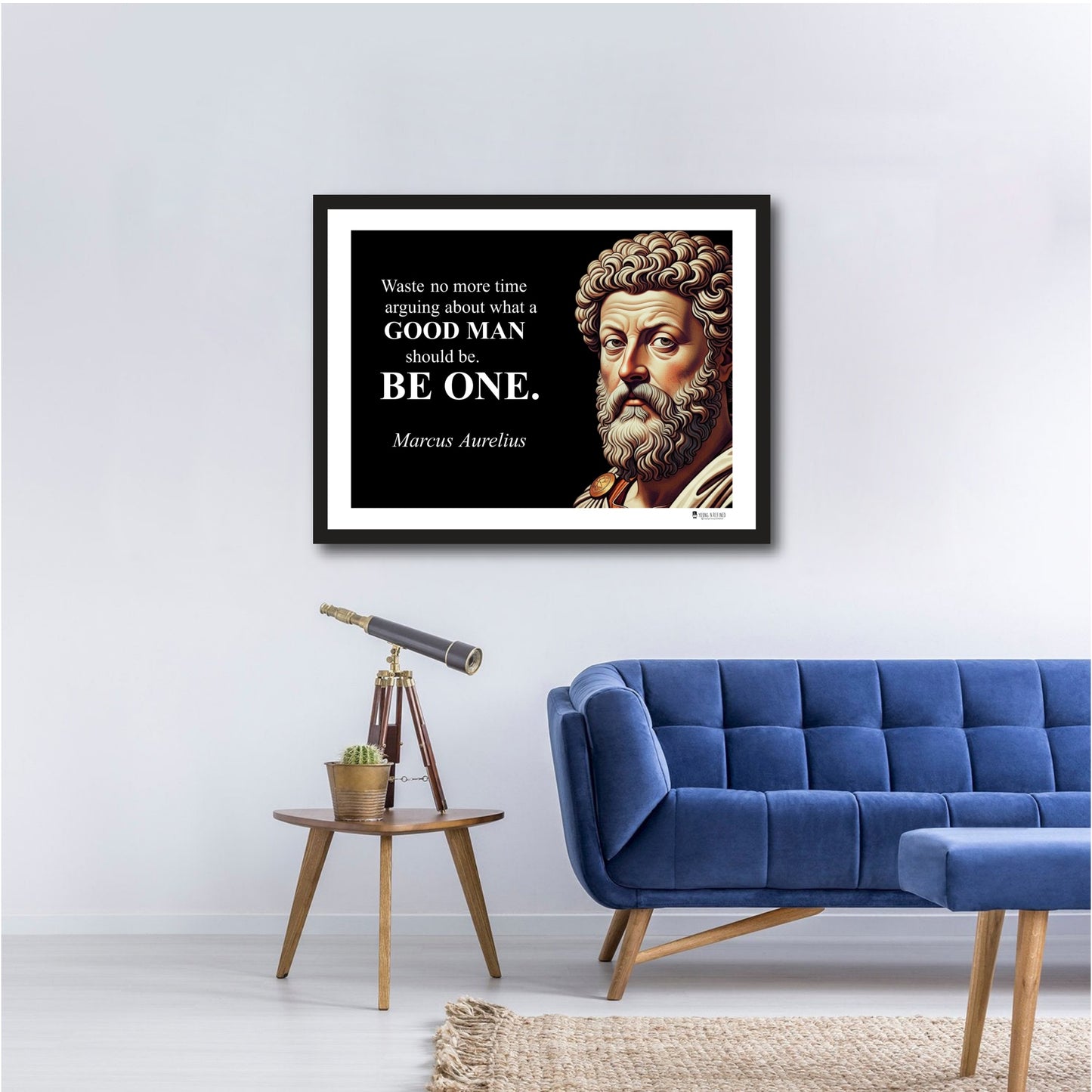 Marcus Aurelius Inspirational Quote Poster - Young N Refined