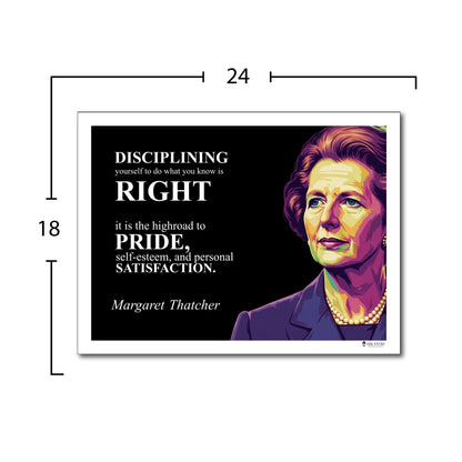 Margaret Thatcher Inspirational Quote Wall Art