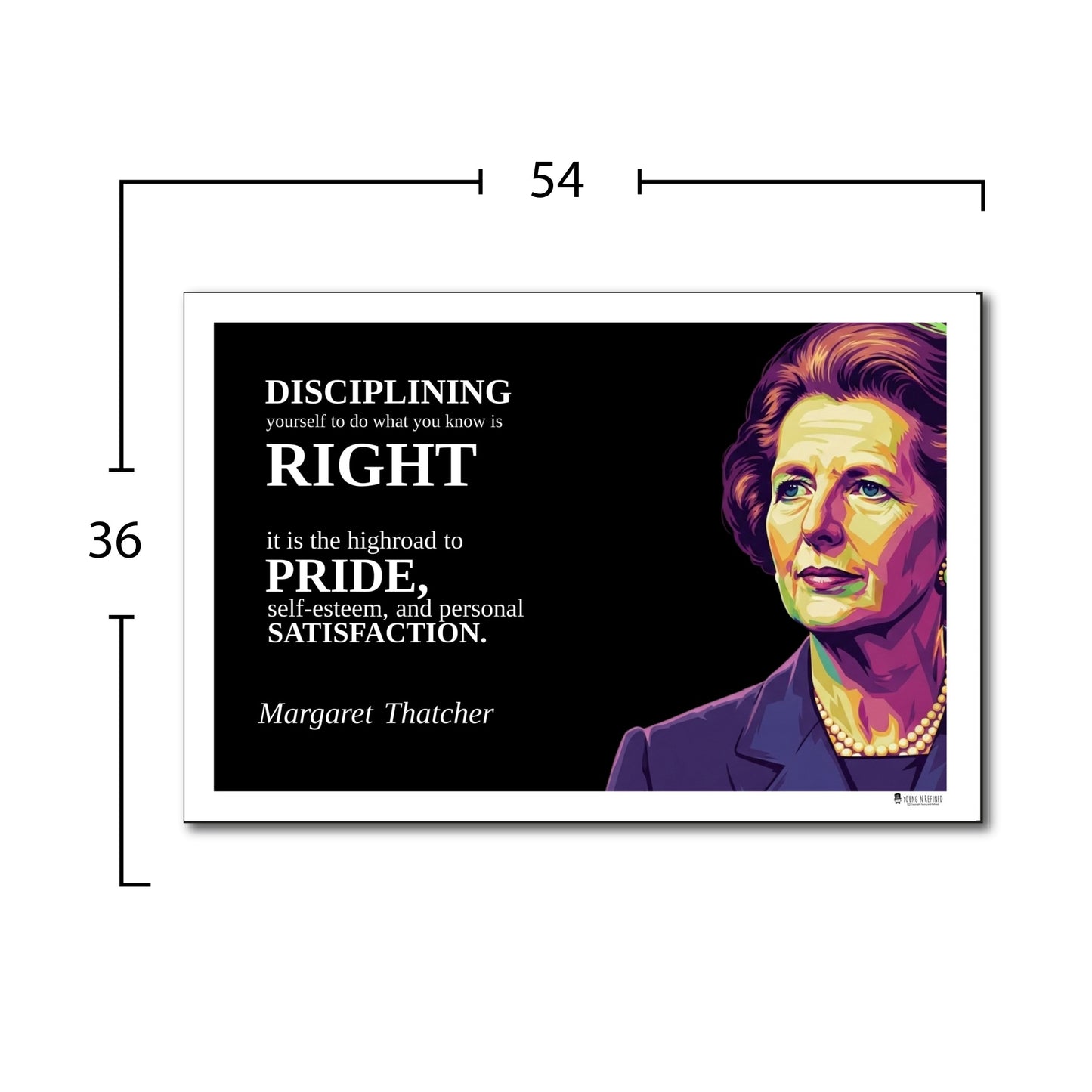 Margaret Thatcher Inspirational Quote Wall Art
