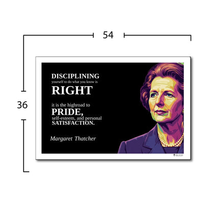 Margaret Thatcher Inspirational Quote Wall Art