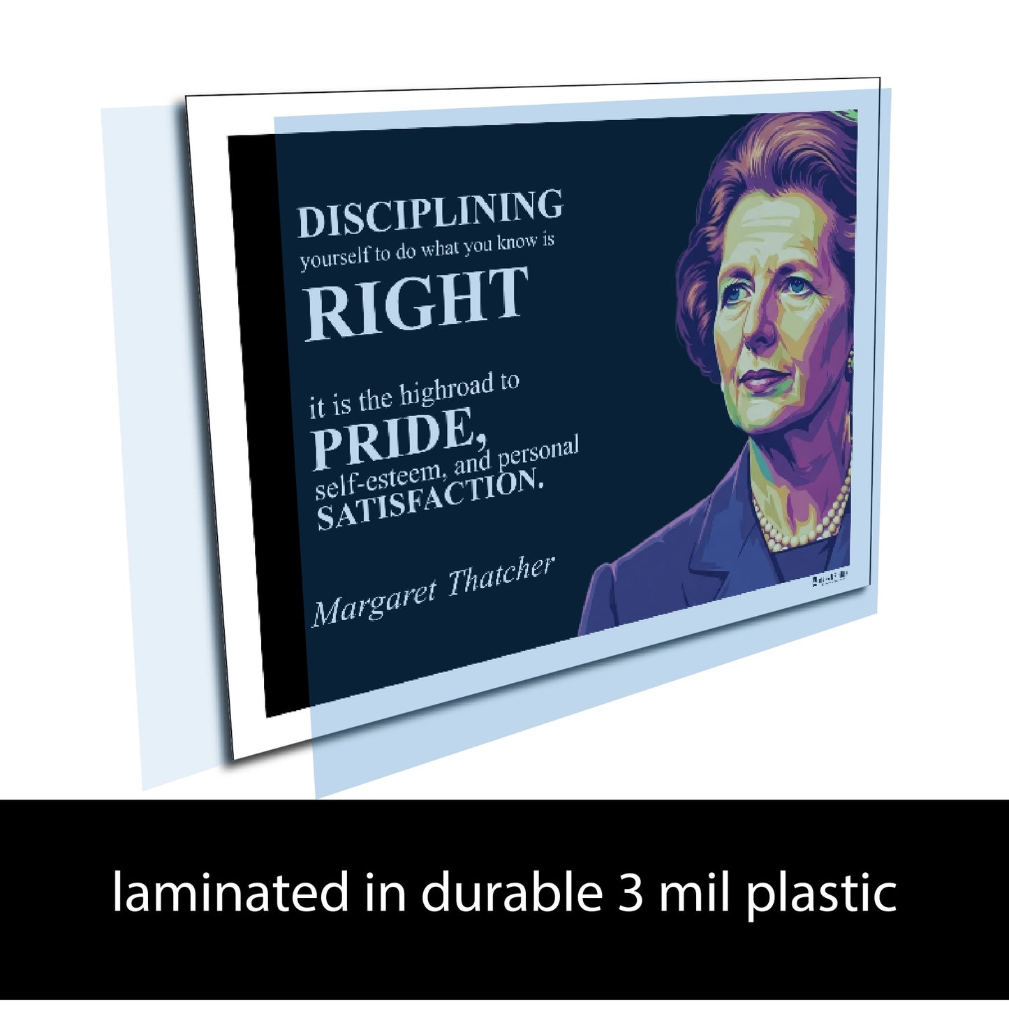 Margaret Thatcher Inspirational Quote Wall Art