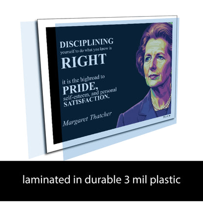 Margaret Thatcher Inspirational Quote Wall Art
