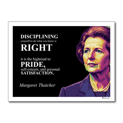 Margaret Thatcher Inspirational Quote Wall Art