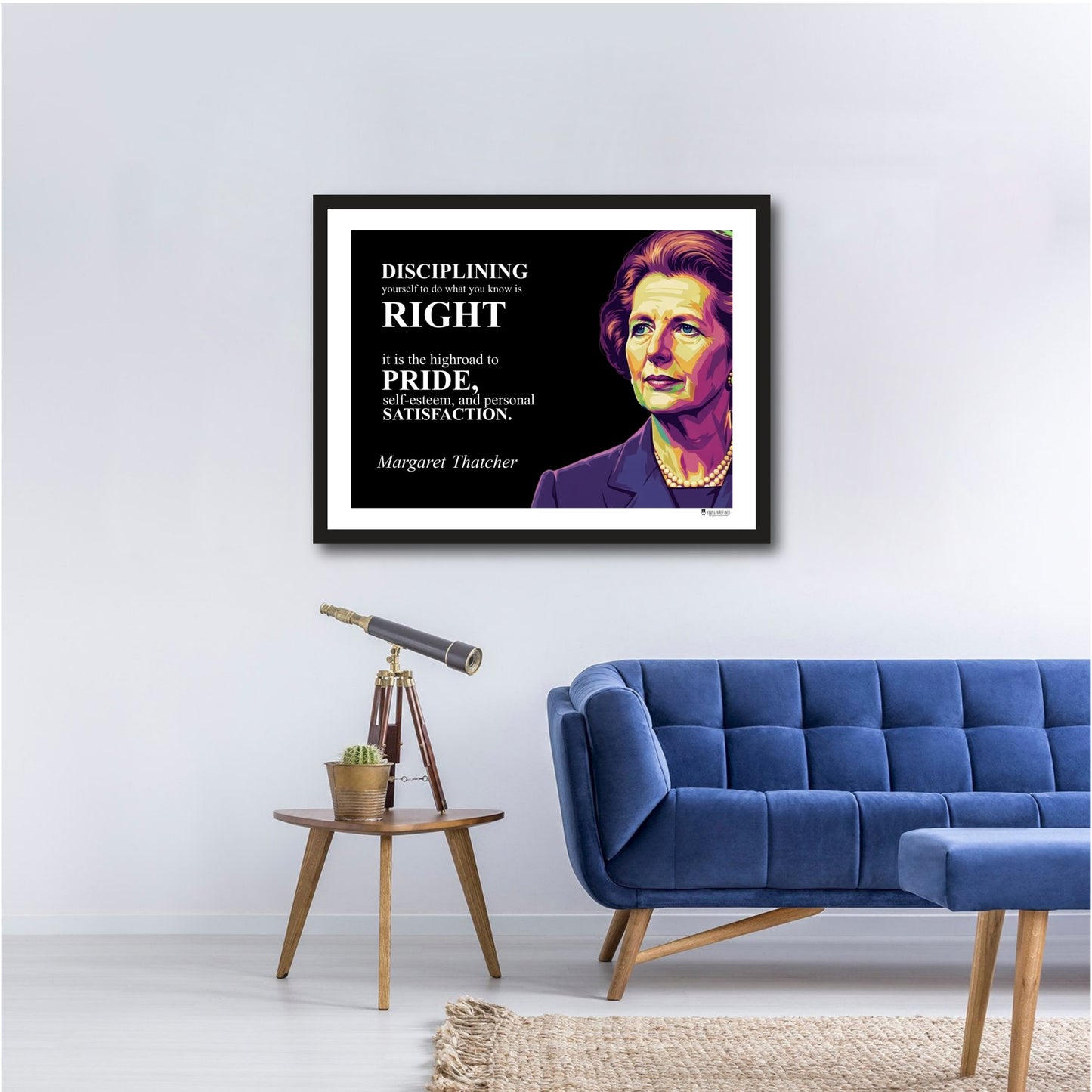 Margaret Thatcher Inspirational Quote Wall Art