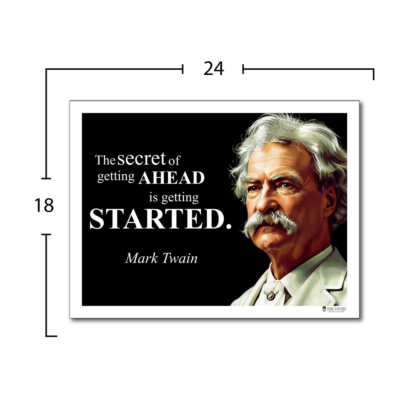 Mark Twain Inspirational Quote Wall Art