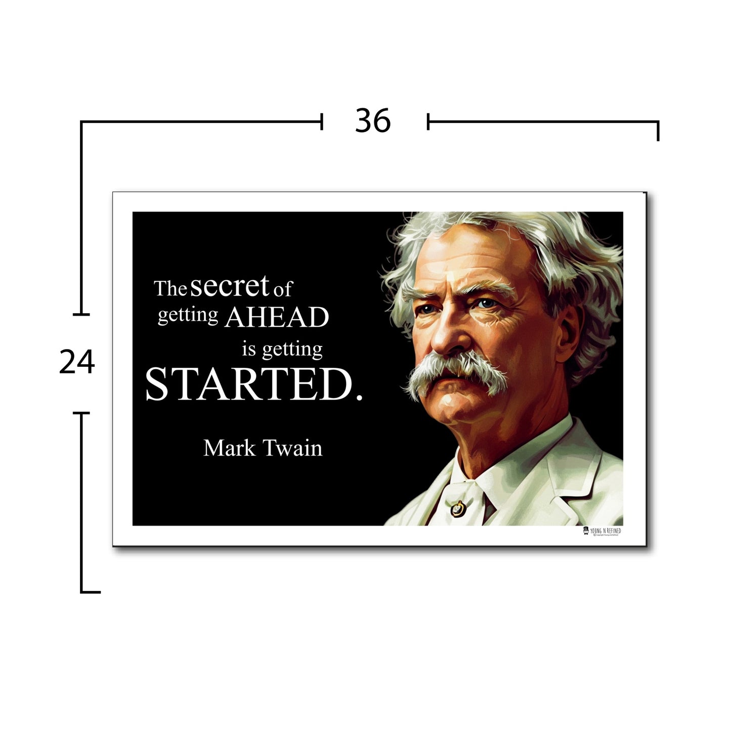 Mark Twain Inspirational Quote Wall Art
