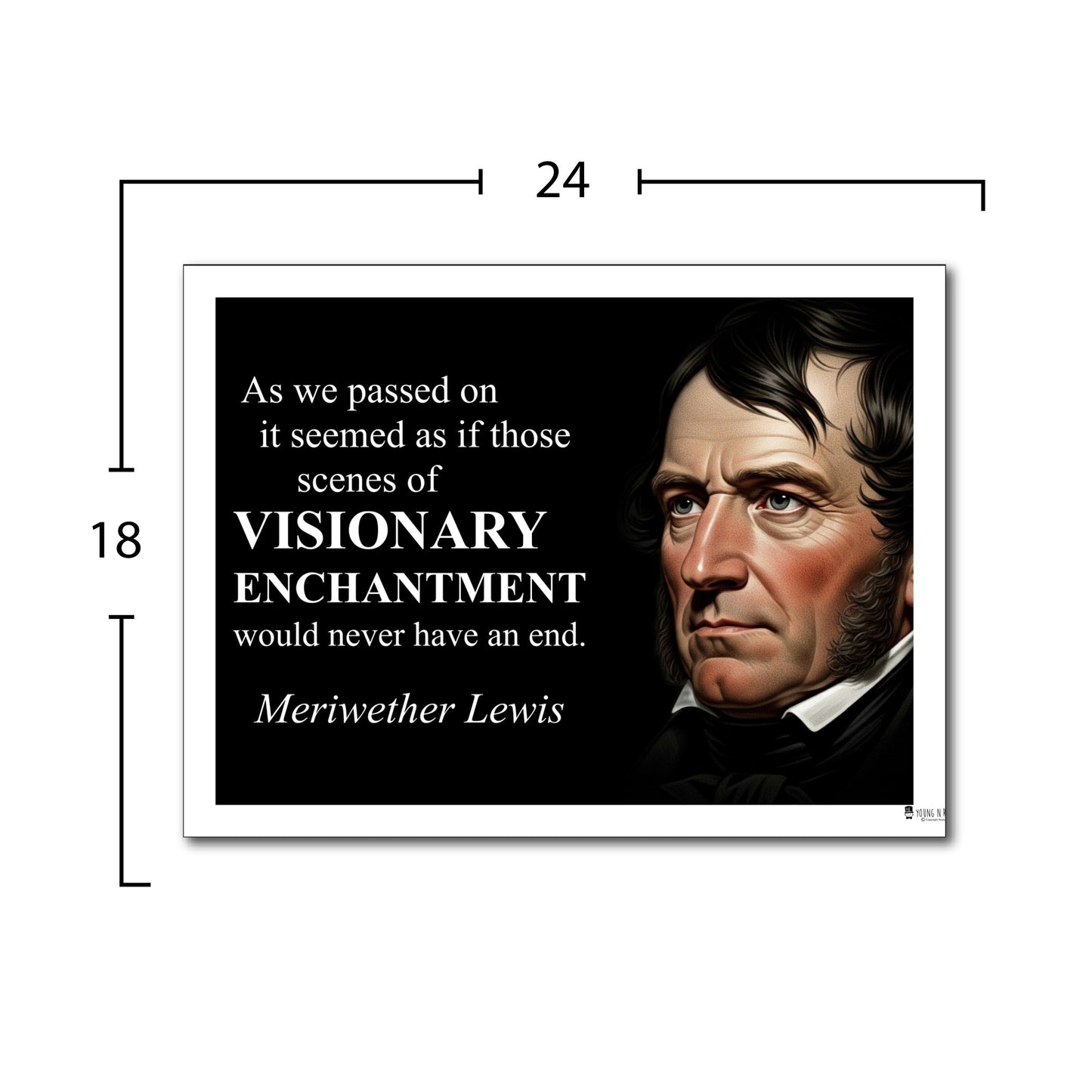 Meriwether Lewis Inspirational Quote Wall Art