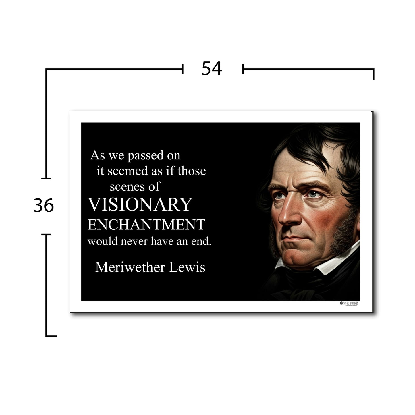 Meriwether Lewis Inspirational Quote Wall Art