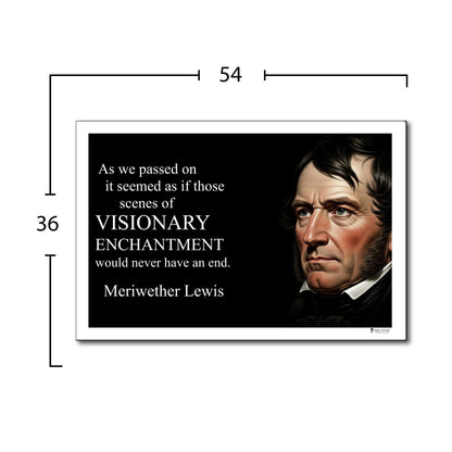 Meriwether Lewis Inspirational Quote Wall Art