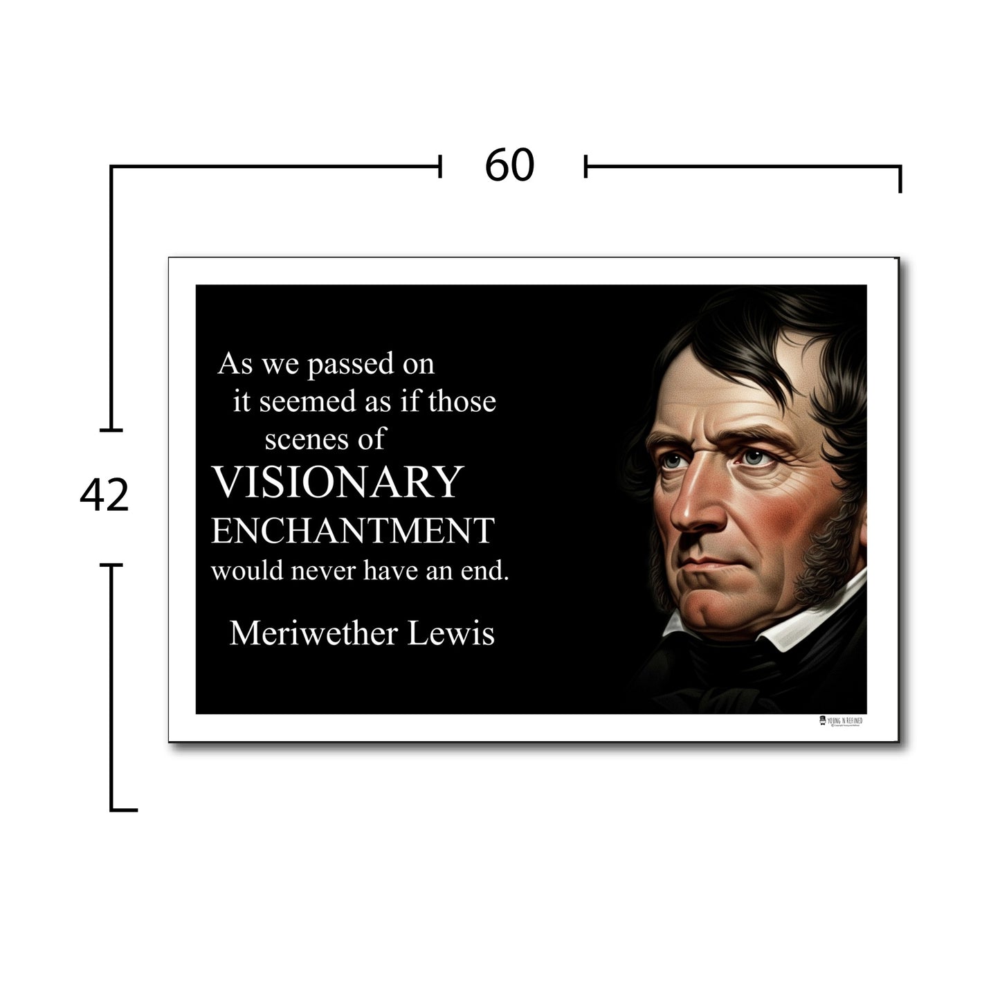 Meriwether Lewis Inspirational Quote Wall Art