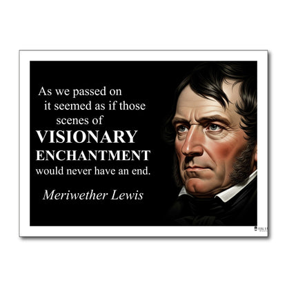Meriwether Lewis Inspirational Quote Wall Art