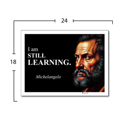 Michelangelo Inspirational Quote Wall Art