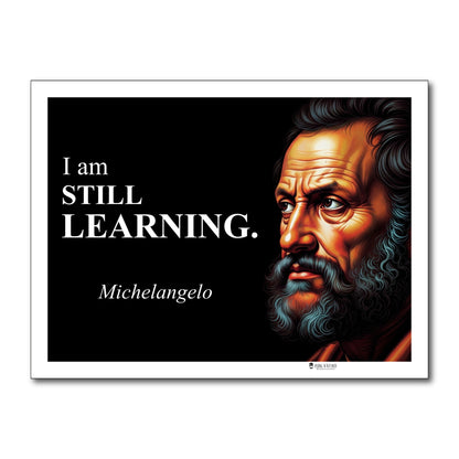 Michelangelo Inspirational Quote Wall Art