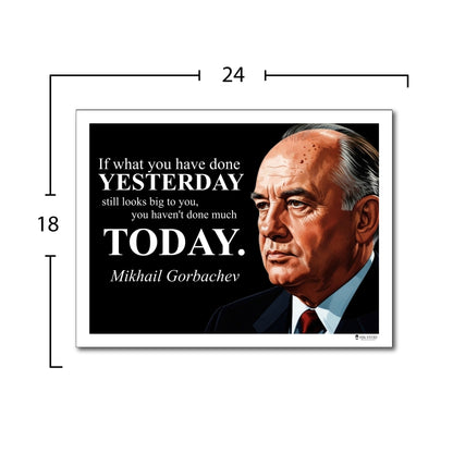 Mikhail Gorbachev Inspirational Quote Wall Art