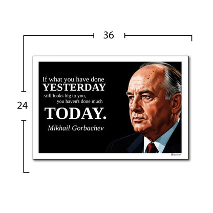 Mikhail Gorbachev Inspirational Quote Wall Art