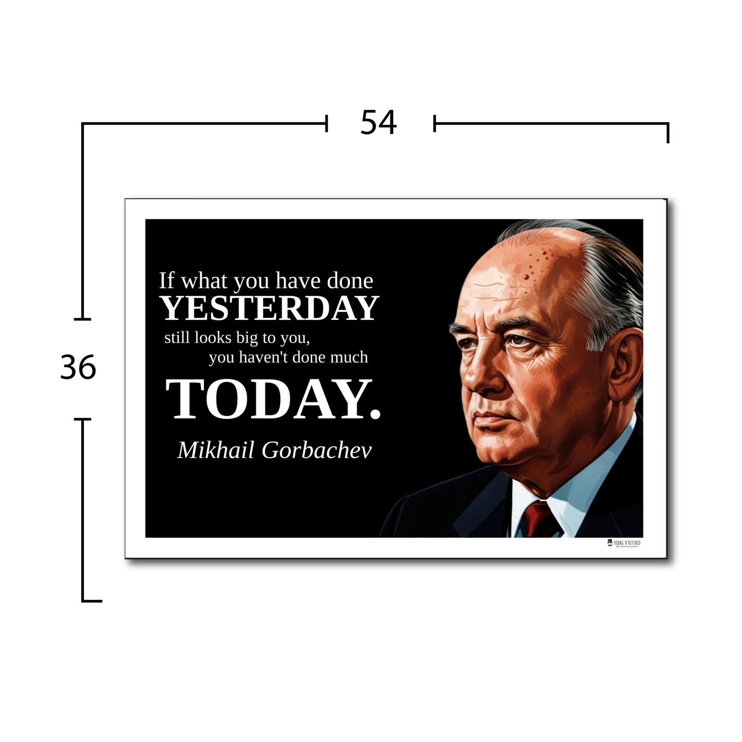 Mikhail Gorbachev Inspirational Quote Wall Art