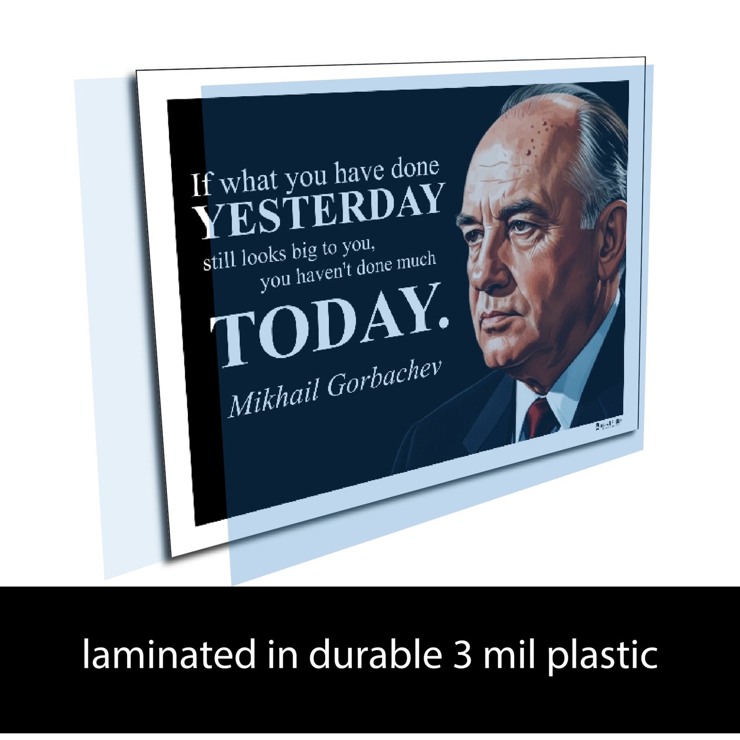 Mikhail Gorbachev Inspirational Quote Wall Art