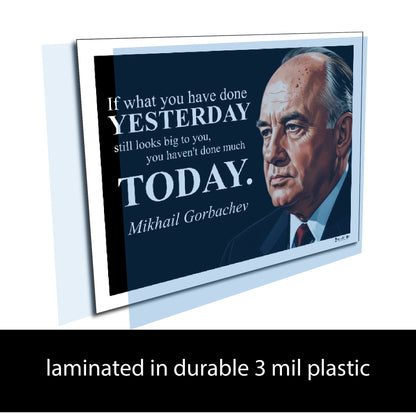 Mikhail Gorbachev Inspirational Quote Wall Art
