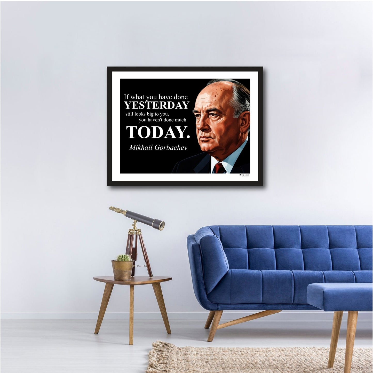 Mikhail Gorbachev Inspirational Quote Wall Art