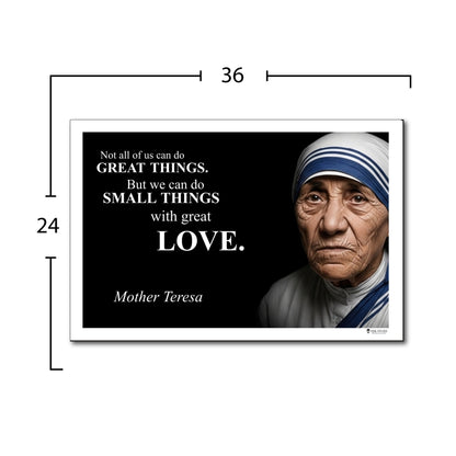 Mother Teresa Inspirational Quote Poster - Young N Refined