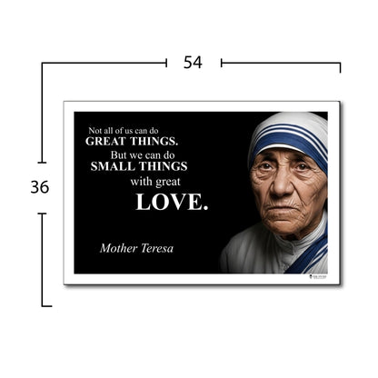 Mother Teresa Inspirational Quote Poster - Young N Refined