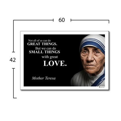 Mother Teresa Inspirational Quote Poster - Young N Refined