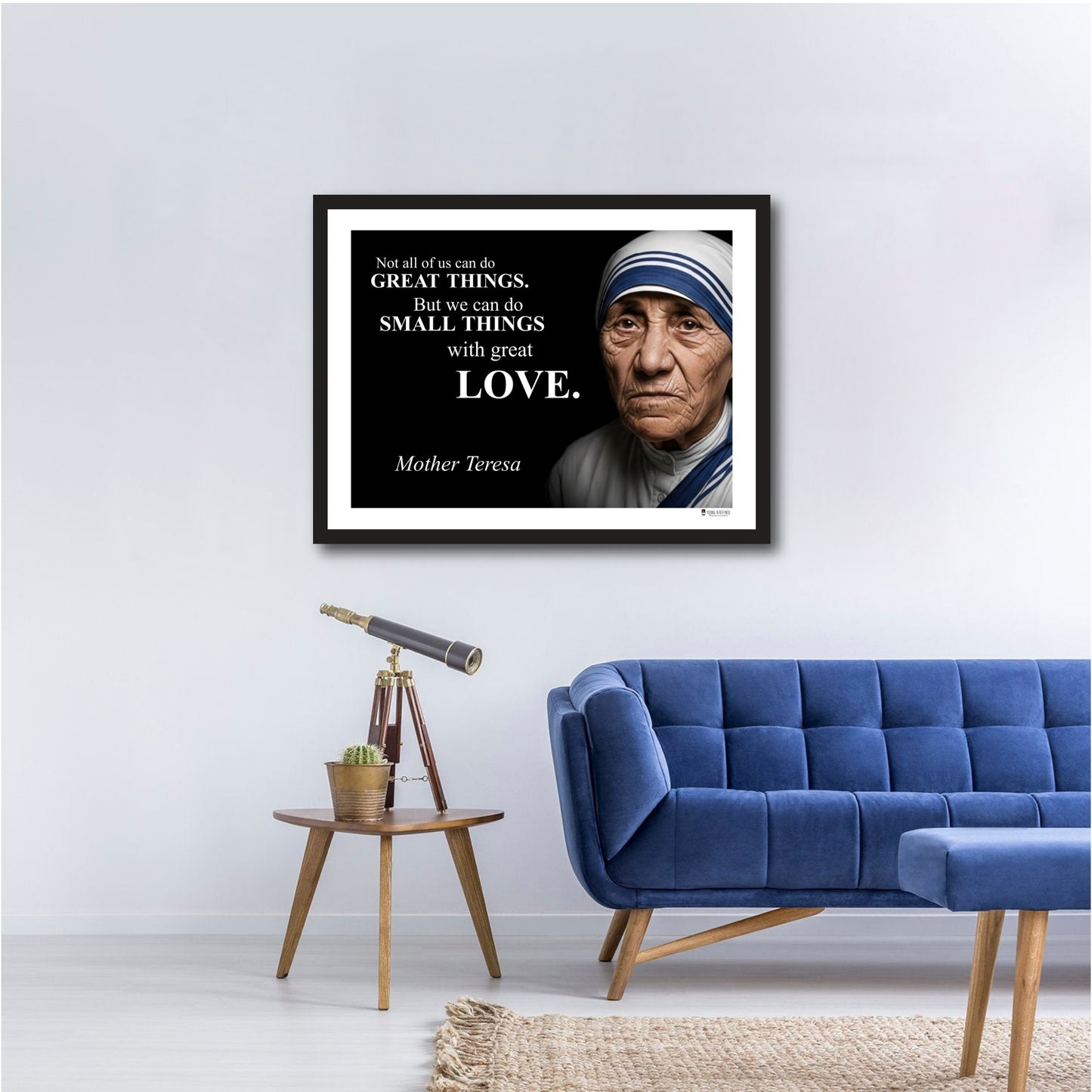 Mother Teresa Inspirational Quote Poster - Young N Refined
