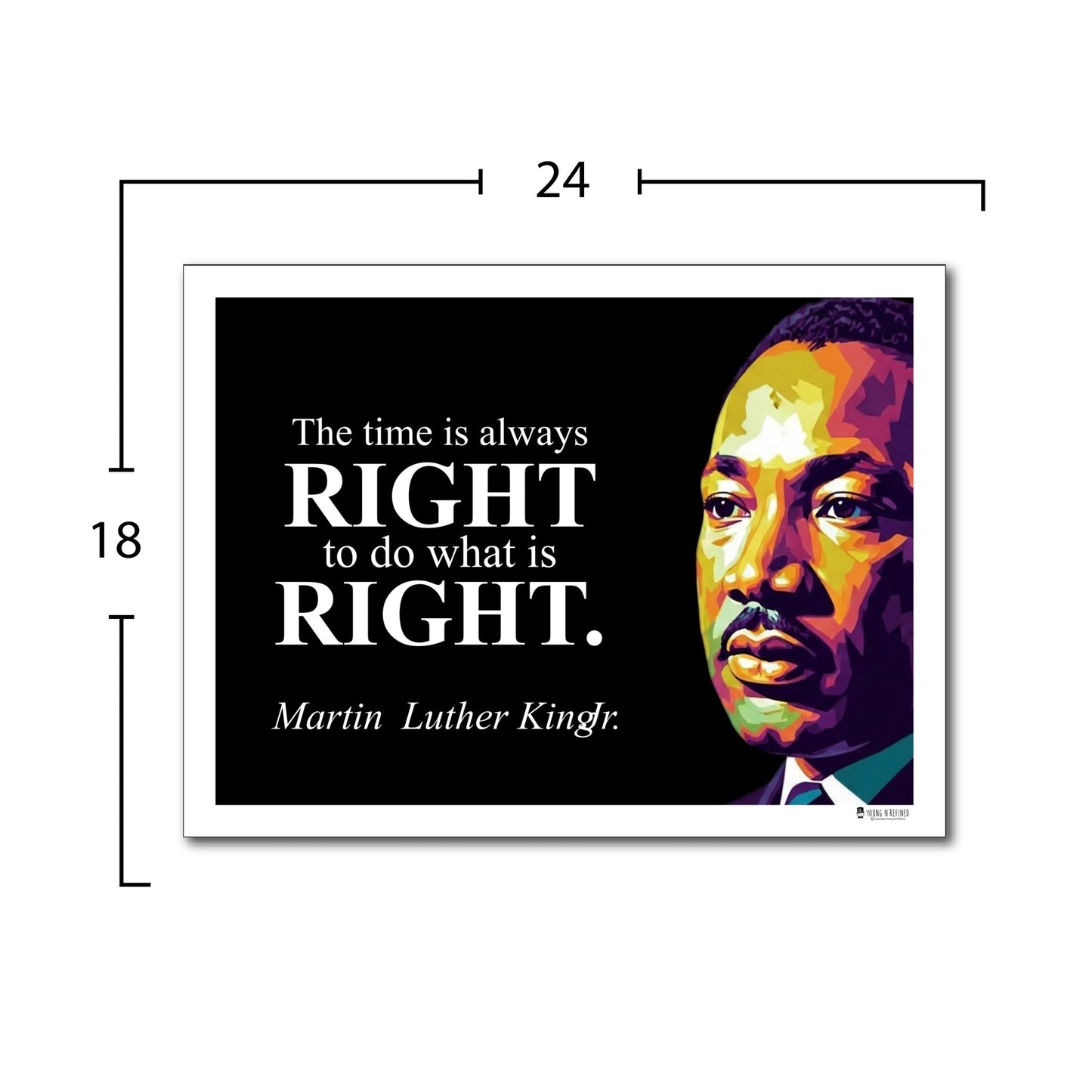 Martin Luther King Jr. Inspirational Quote Poster - Young N Refined