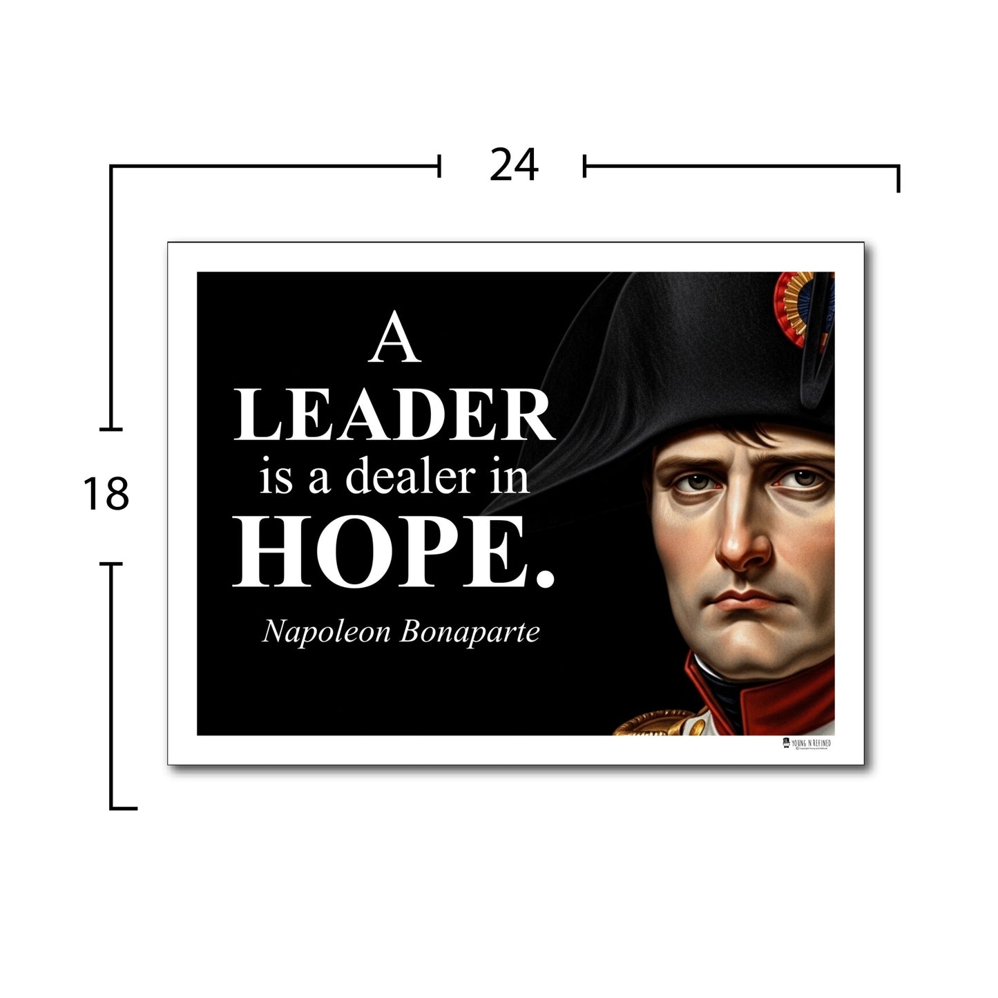 Napoleon Bonaparte Inspirational Quote Wall Art