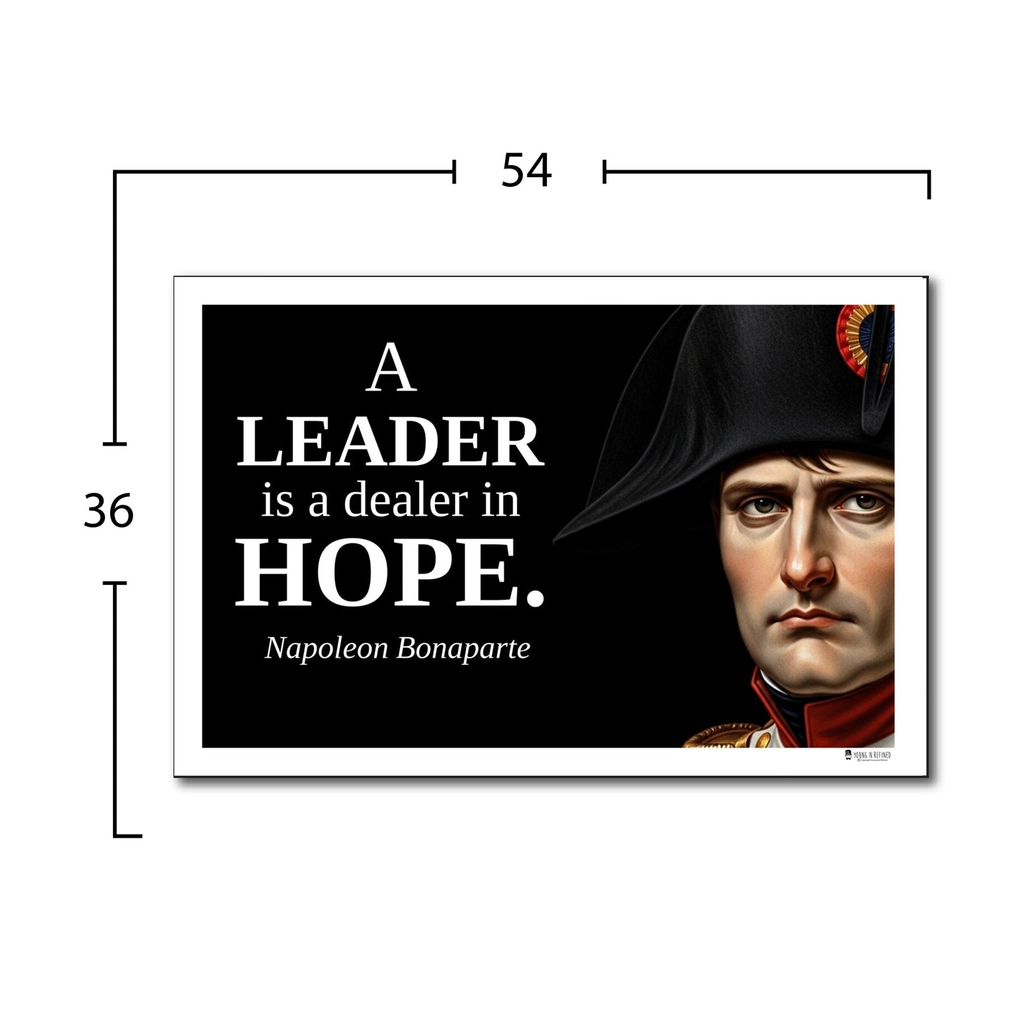 Napoleon Bonaparte Inspirational Quote Wall Art