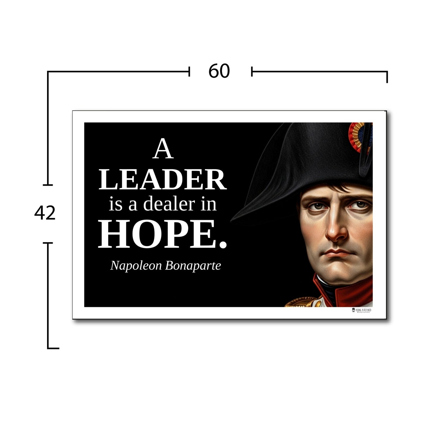 Napoleon Bonaparte Inspirational Quote Wall Art