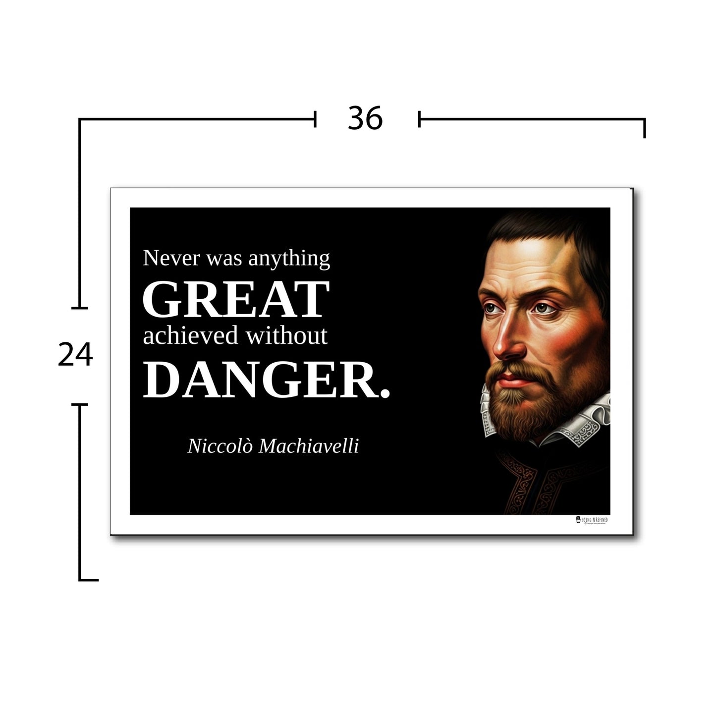 Niccolò Machiavelli Inspirational Quote Wall Art