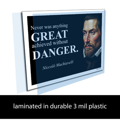 Niccolò Machiavelli Inspirational Quote Wall Art