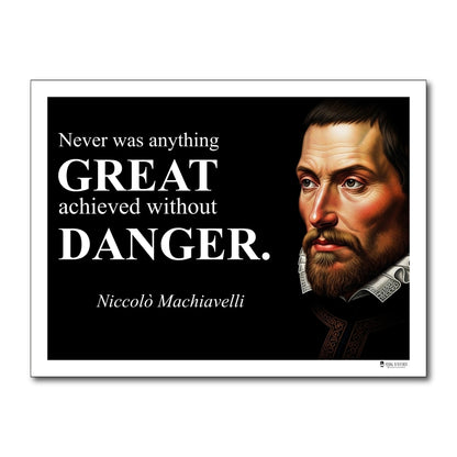Niccolò Machiavelli Inspirational Quote Wall Art