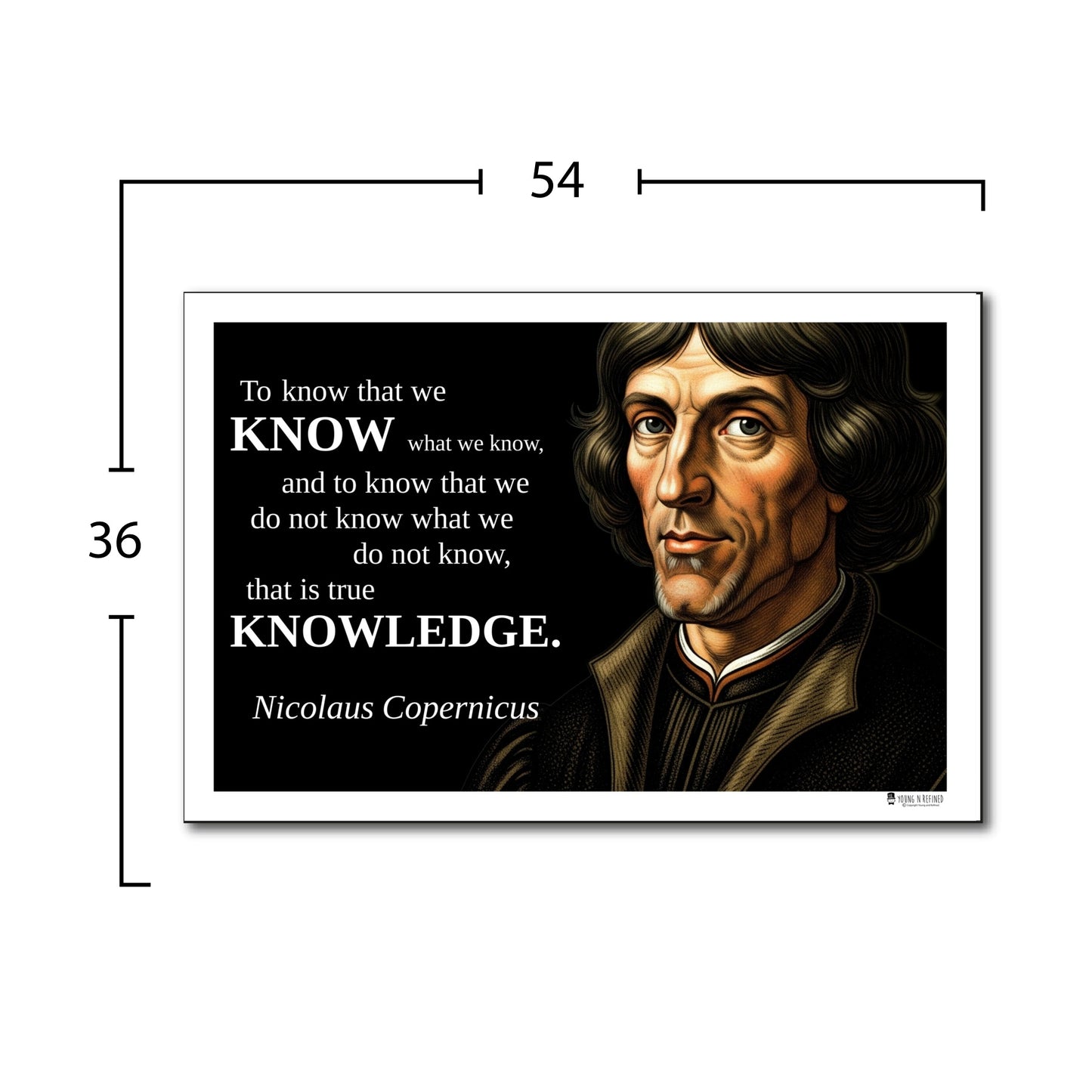 Nicolaus Copernicus Quote Poster - "To know that we KNOW..."