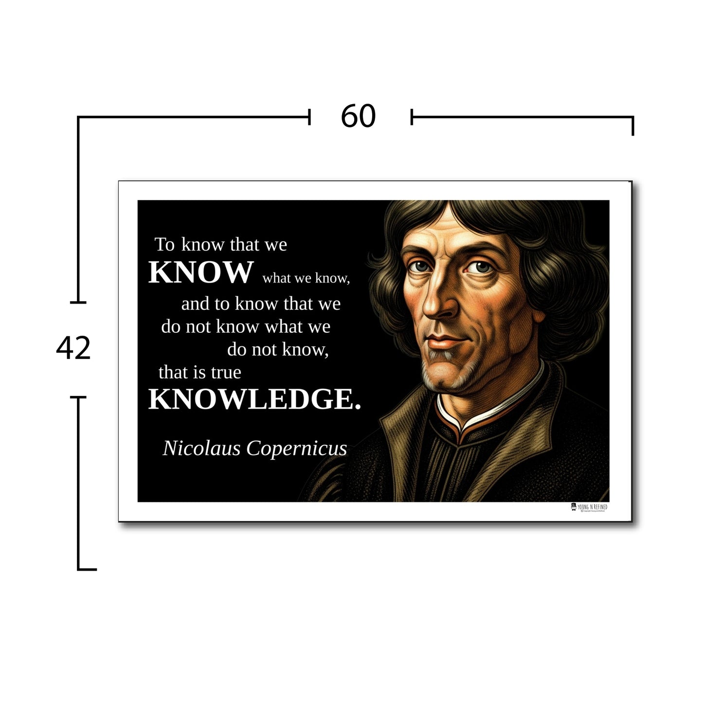 Nicolaus Copernicus Quote Poster - "To know that we KNOW..."