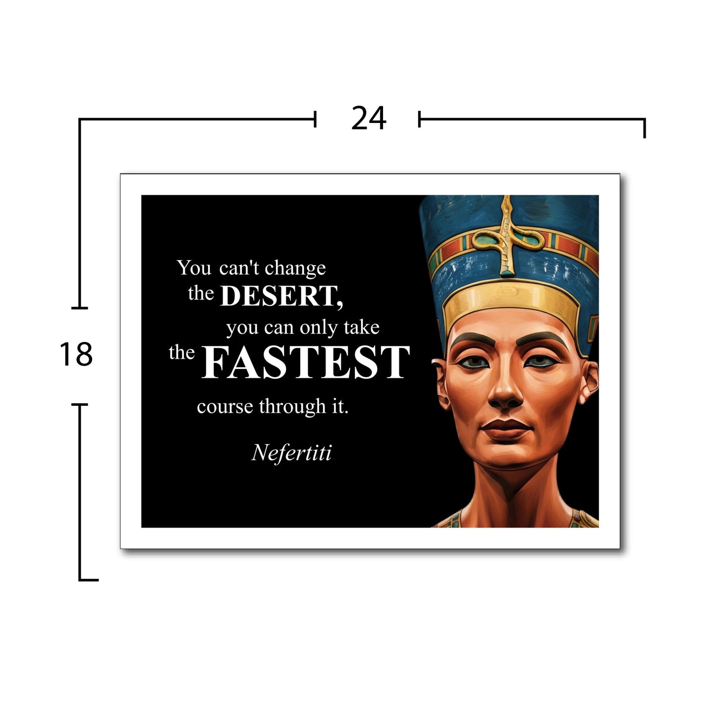 Nefertiti Inspirational Quote Poster - Young N Refined