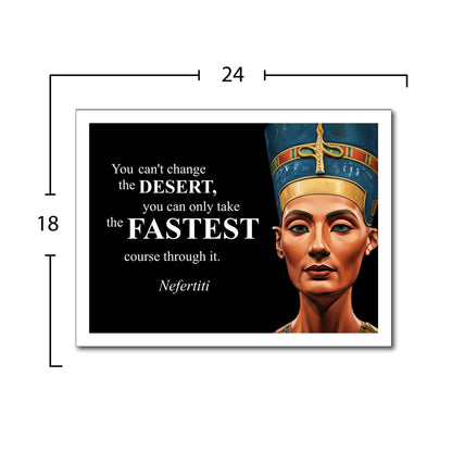 Nefertiti Inspirational Quote Poster - Young N Refined