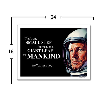 Neil Armstrong Inspirational Quote Wall Art